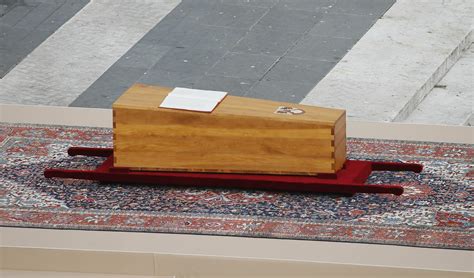 scroll in benedict s casket briefly summarizes his life and ministry the record newspaper