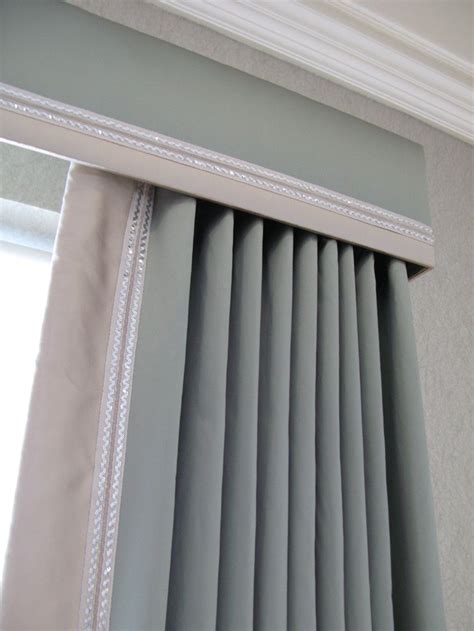 Cornice And Curtains With Contrast Trim Can Always Just Do A Cornice