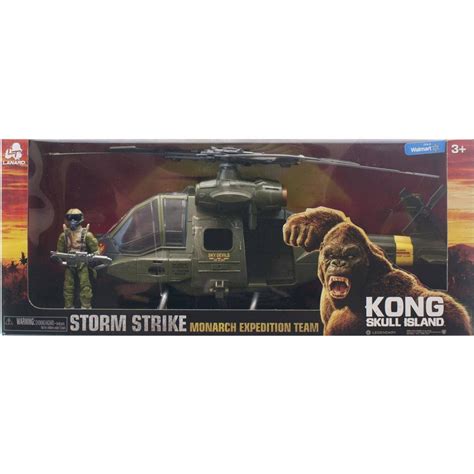 Kong Skull Island Storm Strike Monarch Expedition Team Helicopter With