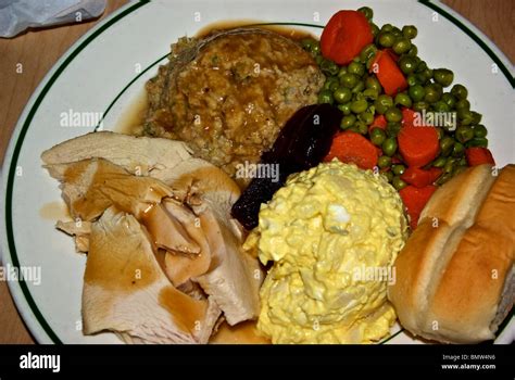 Huge Complete Meal Roast Turkey Plate Dinner At Leas Lunchroom Diner