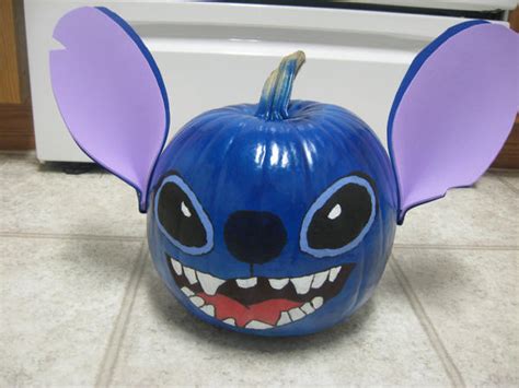 My Stitch Pumpkin By Crazybluefrogg On Deviantart