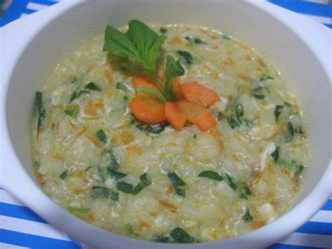 Menu mpasi 4 bintang untuk baby usia 6 sampai 8 bulan menggunakan digital food maker by baby safe. Blog Seputar Ibu dan Bayi: Cara Membuat Nasi Tim Sayur Untuk Anak Umur 9 - 12 Bulan