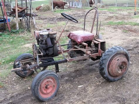 Homemade Tractor Attached Thumbnails Small Tractors Old Tractors