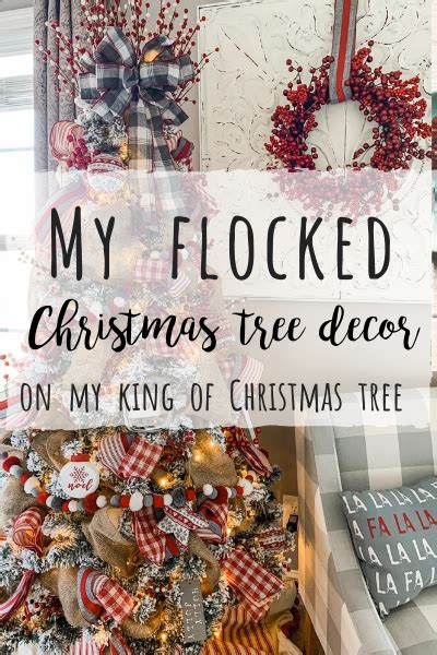 Flocked Christmas Tree Decor My King Of Christmas Tree Wilshire