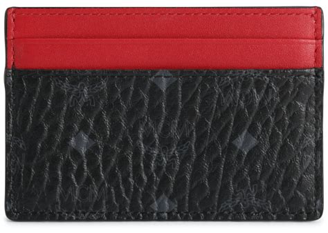 Maybe you would like to learn more about one of these? MCM Card Case Visetos Mini Black/Red in Coated Canvas