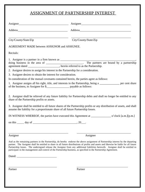Interest Form Assignment Fill Out And Sign Printable Pdf Template
