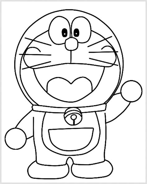 √ 2021 Gambar Sketsa Doraemon Berwarna Hitam Putih Lengkap Sindunesia