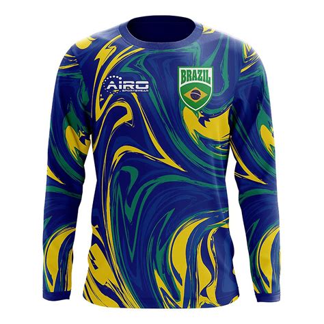 2023 2024 Brazil Long Sleeve Away Concept Football Shirt Fruugo In