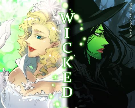 Wicked Witch Good Witch Of The North Glinda And Elphaba Thropp Wicked Drawn By Mochiko