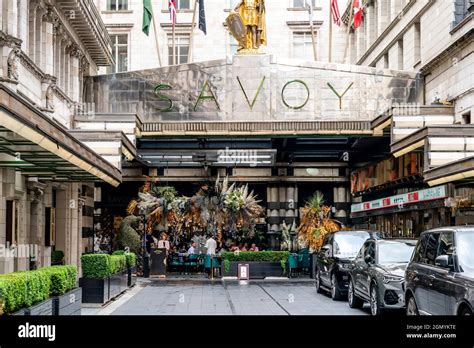 Entrance Savoy Hotel London Uk Hi Res Stock Photography And Images Alamy