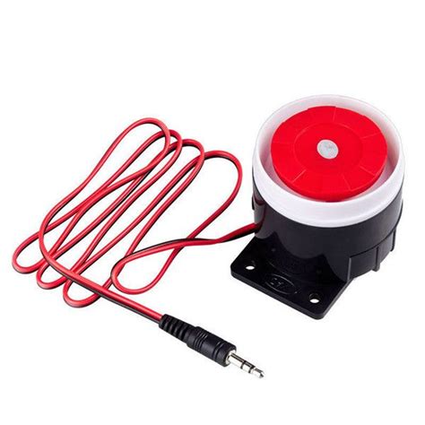 kerui j02 dc 12v mini sirena de alarma con cable para casa sistema de seguridad antirrobo