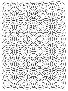 The op art is a style of art which makes use of optical illusions and other kinds of unusual optical effects. coloring op art jean larcher 17 | Geometric coloring pages ...