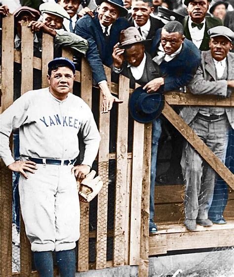 Babe Ruth Posing With Fans Gag