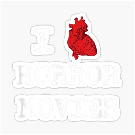 Scary Horror Movie I Love Horror Movies Sticker For Sale By Munaim18