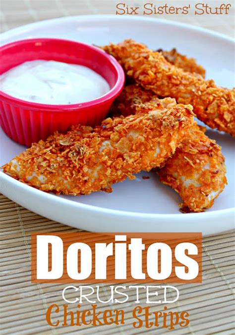 One of my very favorite mexican casseroles! Doritos Crusted Chicken Strips - My Recipe Magic