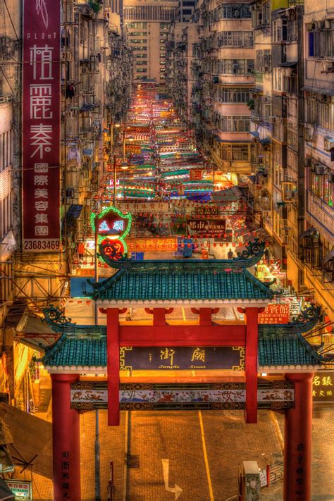 Temple Street Kowloon Hk Temple Street Night Market Places Around