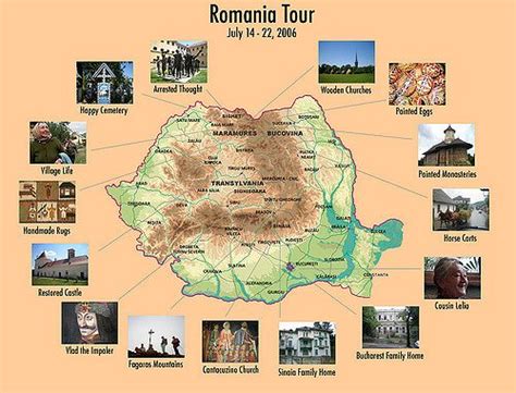 Harta Turistica A Romaniei Publicație Britanică Europeană Pentru Diaspora