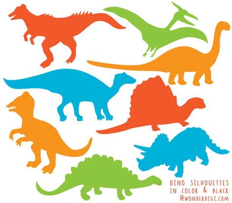 dinosaur nursery clipart - Google Search | Dinosaur silhouette