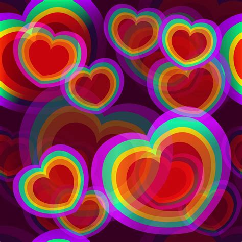 Rainbow Heart Background 39 Images