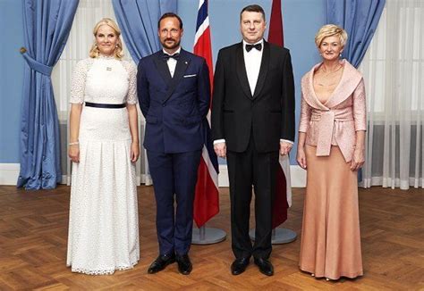 Dinner Latvia Visit Of Prince Haakon And Princess Mette Marit Princess European Royalty