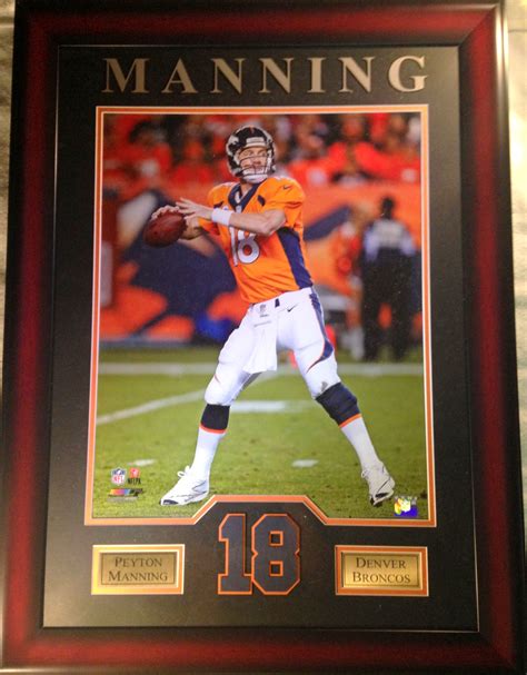 Peyton Manning 16x20 With Deluxe Framing Peytonmanning Manning