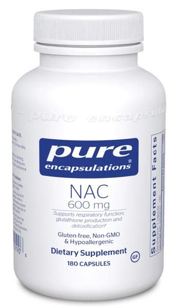 An old nutrient attracts new research. Pure Encapsulations NAC 600mg - Supplement First