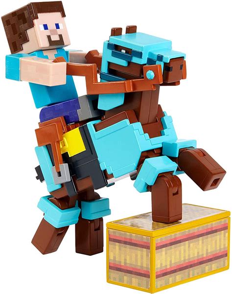 Minecraft Comic Maker Steve Armored Horse 325 Action Figure 2 Pack