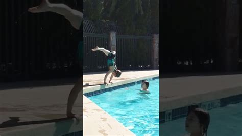 Handstand Poolside Handstand Abby Youtube