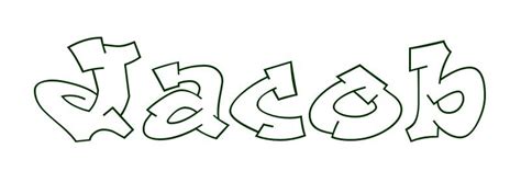 Coloring Page First Name Jacob