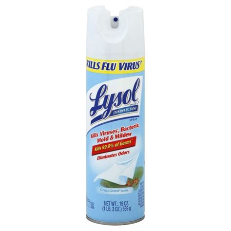 Lysol Disinfectant Spray Crisp Linen Scent 19 Oz