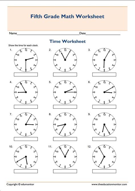 Download 64 Science Education Telling Time Worksheets Coloring Pages