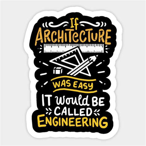 Architect Architecture Funny Architect Sticker Teepublic