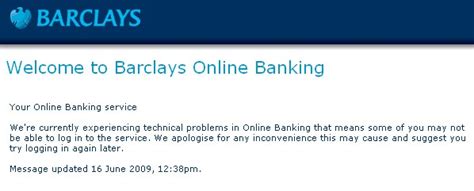 Barclays bank online banking login. Barclays computer glitch shuts down cash machines and ...