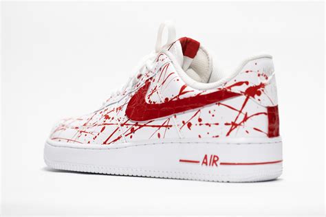 Nike Air Force 1 White Prm Custom Bloodyz Edition