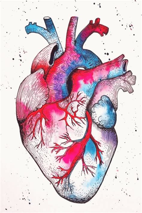 My Candy Heart Watercolour Digital Art Downloadable Art Etsy Heart