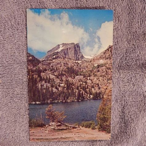 Vintage Postcard Hallets Peak Bear Lake Rocky Mountain National Park