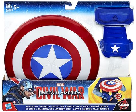 captain america civil war magnetic shield gauntlet roleplay toy hasbro toys toywiz