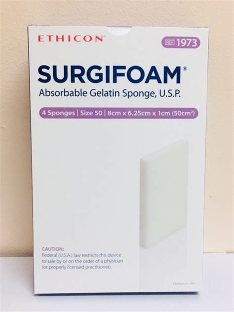 Ethicon 1973 Absorbable Gelatin Sponge Suroam