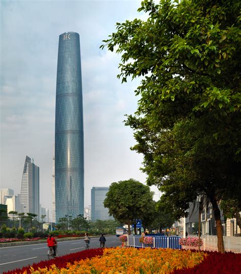 Architectureweek People And Places Guangzhou International Finance Centre By Wilkinson Eyre