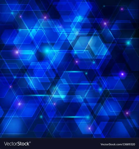 Blue Abstract Techno Background Royalty Free Vector Image
