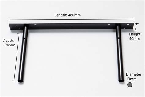 Floating Shelf Bracket 480lx194dx40hmm Mastershelf