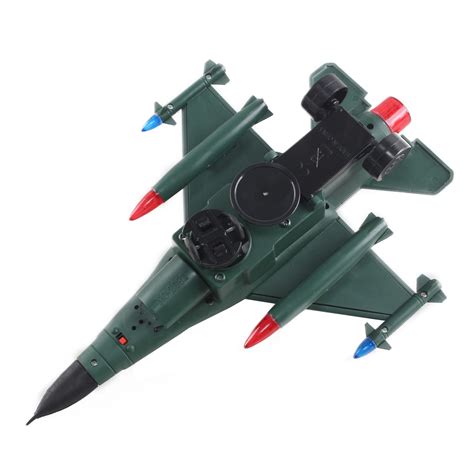 Toy Army Air Force Fighter Jet F16 Battery Operated Kids Bump And Go