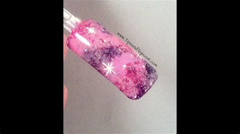 Pink And Purple Galaxy Nails Step By Step Youtube