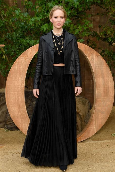 Jennifer Lawrence Christian Dior Fashion Show In Paris