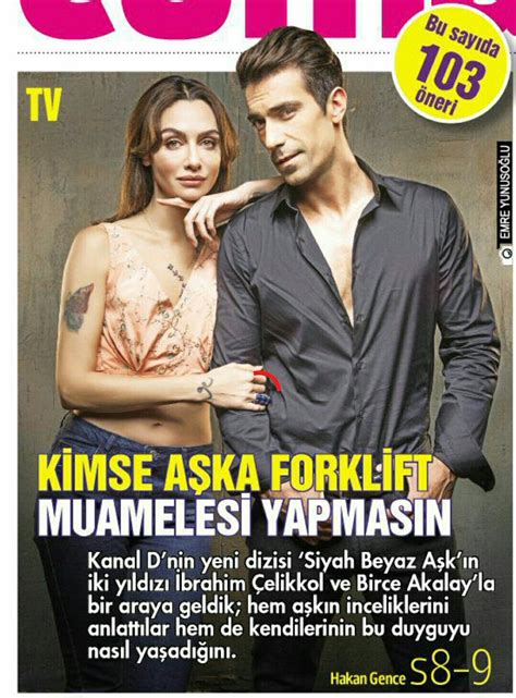 İbrahim çelikkol & birce akalay on magazind for siyah beyaz ask 12.10.2017! Черно-белая любовь / Siyah Beyaz Ask (Турция, 2017 год ...