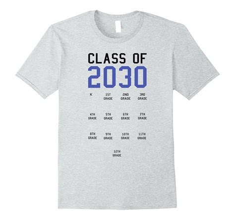 Class Of 2030 Graduation T Shirt With Space For Handprints Cl Colamaga