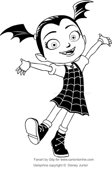 Dibujo de Vampirina para colorear
