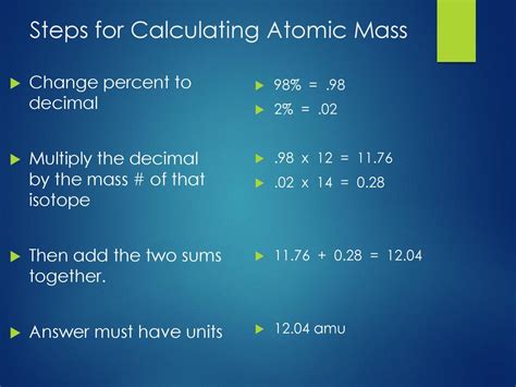 Isotopes And Calculating Atomic Mass Ppt Download