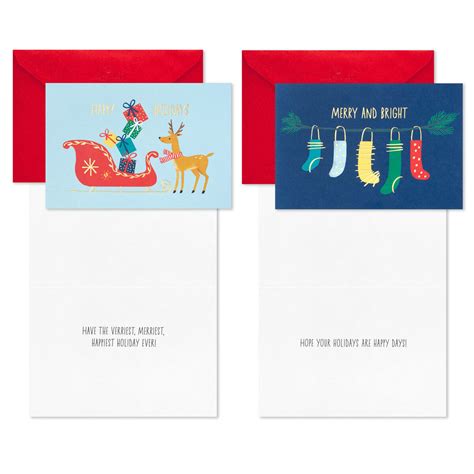 Whimsical Assortment Boxed Christmas Cards Pack Of 24 Boxed Cards