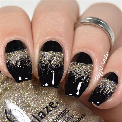 Playful Polishes Simple Elegant New Years Nail Designs